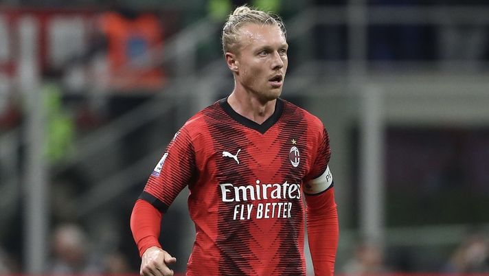 Simon Kjaer AC Milan Milan-Juventus 0-1 Serie A 2023-2024