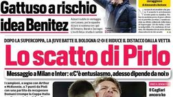Prima Pagina, Corriere dello Sport: “Lo scatto di Pirlo, messaggio Milan e Inter. Lazio, Immobile mette la quarta”
