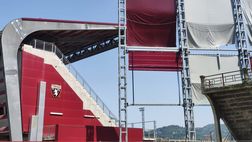 Toro, nuove vele al Filadelfia: si srotolano per evitare rumori