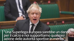 VIDEO Super League, Johnson: “Un danno per il calcio”. Macron: “La Francia non parteciperà”