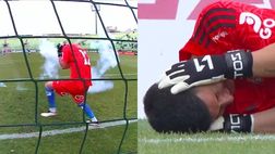 Cile, derby universitario di Santiago da rigiocare: petardo contro il portiere ospite!
