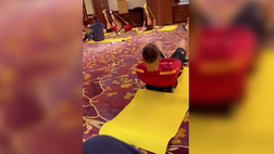 VIDEO – Tokyo: l’allenamento della Roma sulla moquette dell’albergo