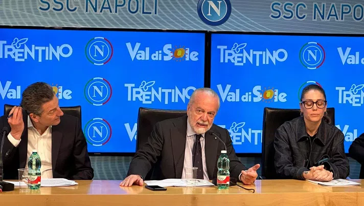 Presentazione ritiro Dimaro: le parole di De Laurentiis, Meret e il sindaco - immagine 1