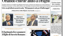 Prima Pagina, La Repubblica: “Orlando chiede aiuto a Draghi. Cimitero Mediterraneo”