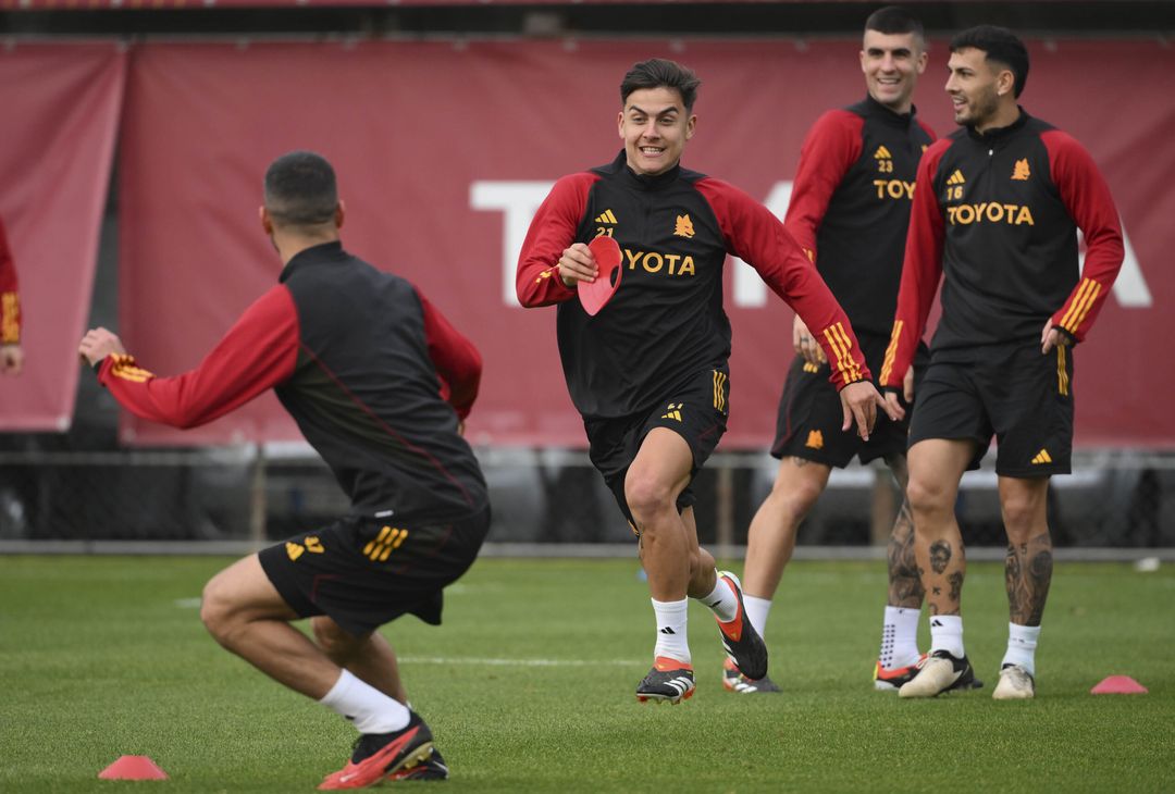 Roma, la rifinitura a Trigoria in vista dell’Inter – FOTOGALLERY- immagine 1