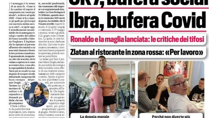 Il Corriere dello Sport, la prima pagina di oggi, martedì 13 aprile 2021 Il Corriere dello Sport, la prima pagina di oggi, martedì 13 aprile 2021