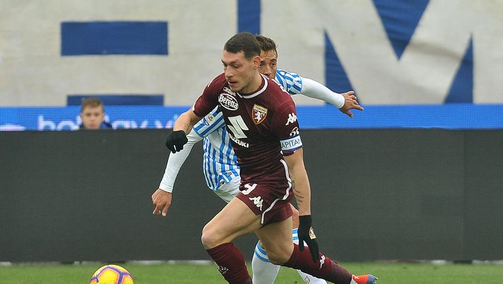 FERRARA, ITALY - FEBRUARY 03: Andrea Belotti of Torino FC in action during the Serie A match between SPAL and Torino FC at Stadio Paolo Mazza on February 03, 2019 in Ferrara, Italy. (Photo by Mario Carlini / Iguana Press/Getty Images) 