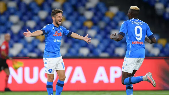 Dries Mertens e Victor Osimhen (Photo by Francesco Pecoraro via Getty Images)