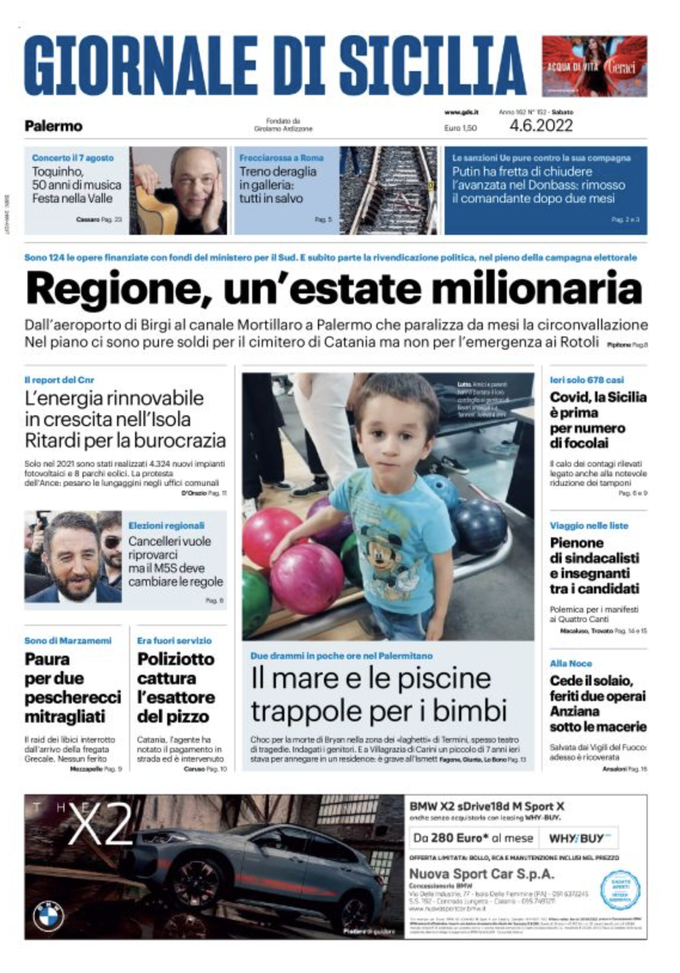 prima pagina