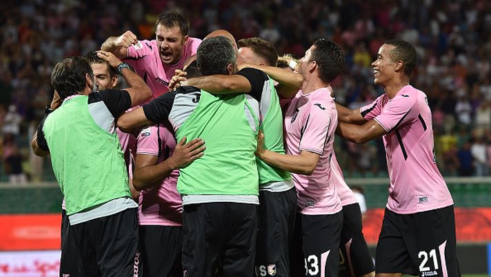 El Kaoutari e compagni esultano per la vittoria in extremis contro il Palermo El Kaoutari e compagni esultano per la vittoria in extremis contro il Palermo