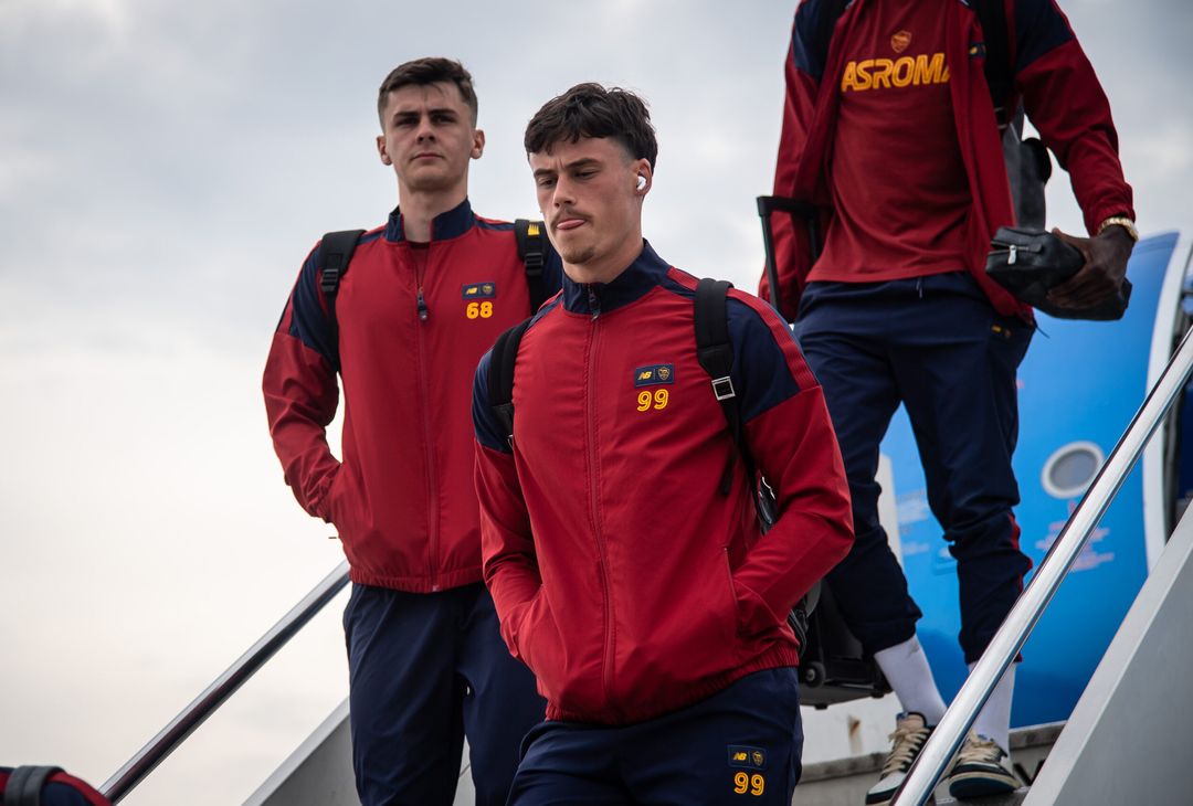 La Roma in viaggio verso Bergamo. Domani il match con l’Atalanta – FOTO GALLERY - immagine 26