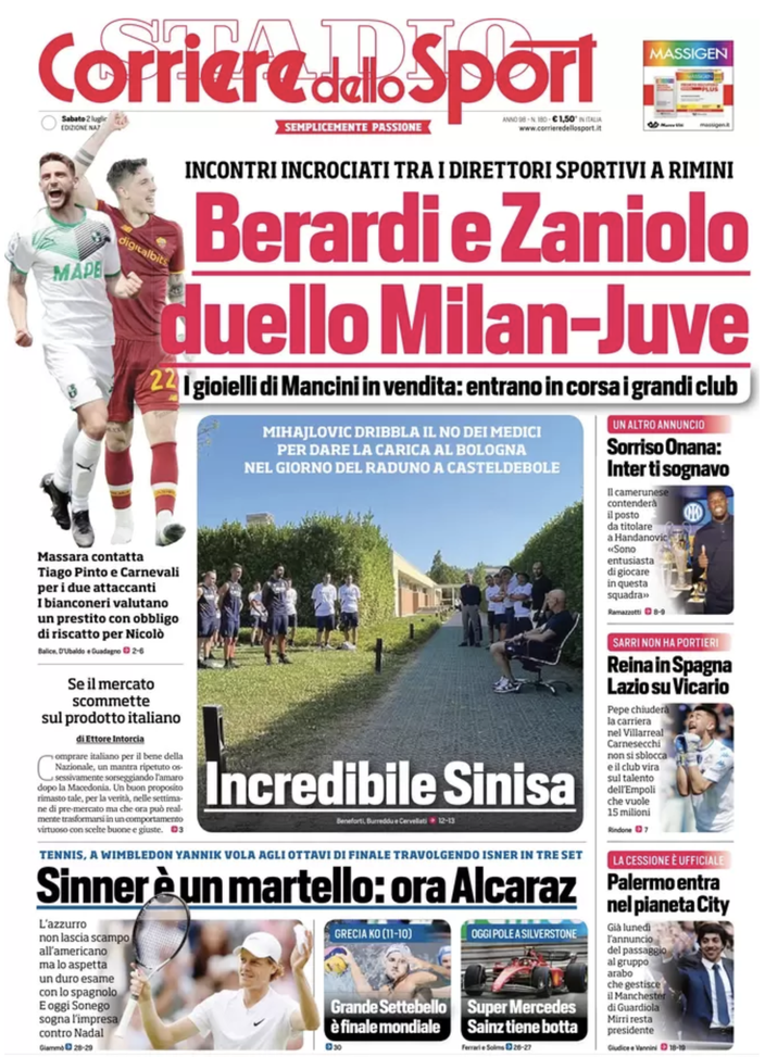 Palermo-City Group, le prime pagine dei quotidiani: “Mansur in rosanero per sognare”- immagine 3