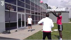 Juventus, la sfida a basket tra Pogba e Allegri nel 2016 | VIDEO