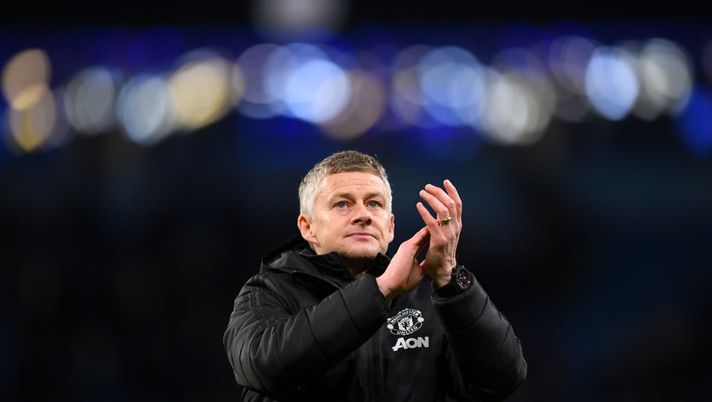 MANCHESTER, ENGLAND - JANUARY 29: Ole Gunnar Solskjaer, Manager of Manchester United applauds fans after the Carabao Cup Semi Final match between Manchester City and Manchester United at Etihad Stadium on January 29, 2020 in Manchester, England. (Photo by Laurence Griffiths/Getty Images) MANCHESTER, ENGLAND - JANUARY 29: Ole Gunnar Solskjaer, Manager of Manchester United applauds fans after the Carabao Cup Semi Final match between Manchester City and Manchester United at Etihad Stadium on January 29, 2020 in Manchester, England. (Photo by Laurence Griffiths/Getty Images)