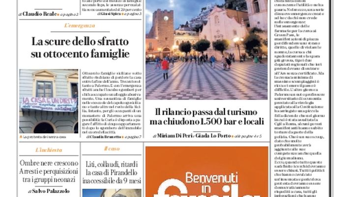 Prima Pagina, La Repubblica-Palermo: “L’affare d’oro dei tamponi”  Prima Pagina, La Repubblica-Palermo: “L’affare d’oro dei tamponi” - immagine 1