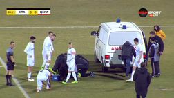 Derby di Sofia, soccorsi al portiere 45enne: ma il portellone dell’ambulanza non si apre…