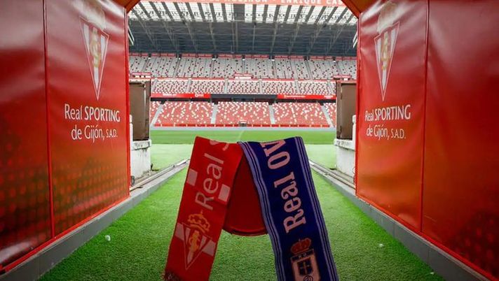 Derby delle Asturie, gol dopo 2 minuti e stop: festa Gijon, Oviedo ko - immagine 1