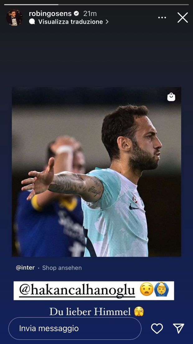 Verona-Inter, il grande gol di Calhanoglu e l’incredulità di Gosens: “Santo cielo!”- immagine 3