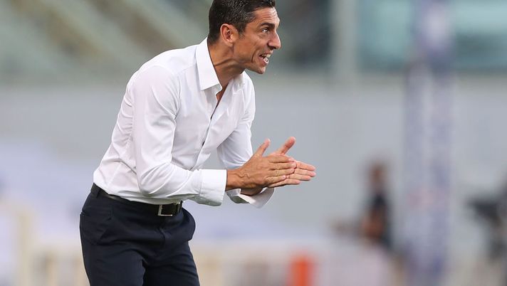 FLORENCE, ITALY - JULY 19: Moreno Longo manager of Torino FC gestures during the Serie A match between ACF Fiorentina and  Torino FC at Stadio Artemio Franchi on July 19, 2020 in Florence, Italy.  (Photo by Gabriele Maltinti/Getty Images) 