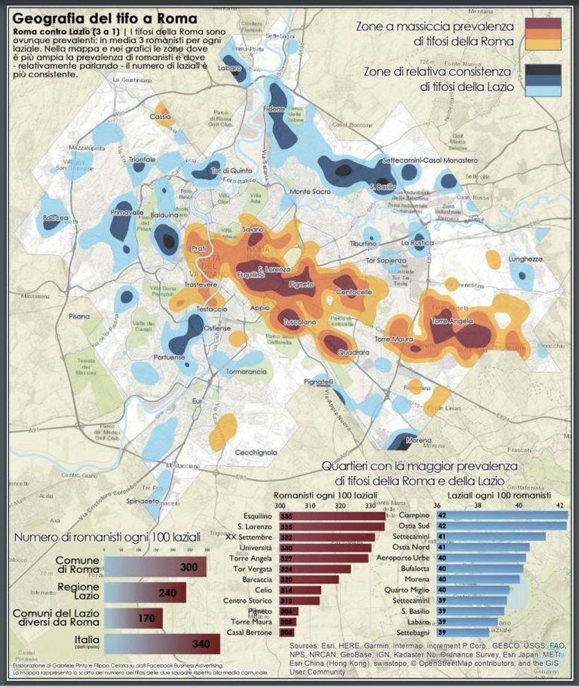 “Un laziale ogni tre romanisti”: ecco la mappa del tifo in città- immagine 2