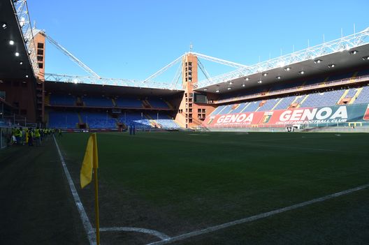 GENOA, ITALY JANUARY 24: Luigi Ferraris Stadio of Genoa, Italy before the Serie A match between Genoa CFC and Cagliari Calcio at Stadio Luigi Ferraris on January 24, 2021 in Genoa, Italy. (Photo by Paolo Rattini/Getty Images) GENOA, ITALY JANUARY 24: Luigi Ferraris Stadio of Genoa, Italy before the Serie A match between Genoa CFC and Cagliari Calcio at Stadio Luigi Ferraris on January 24, 2021 in Genoa, Italy. (Photo by Paolo Rattini/Getty Images)