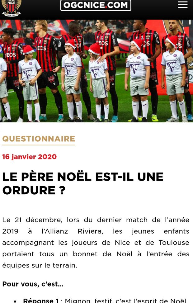 La Christmas multa indigna il Nizza... La Christmas multa indigna il Nizza...