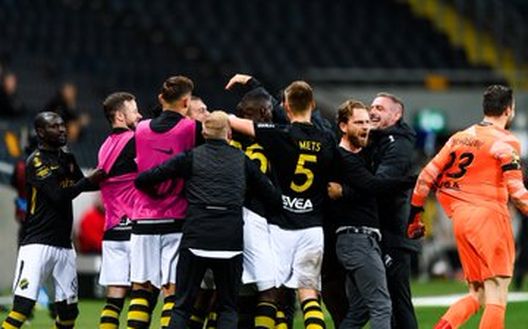 Felicità AIK Solna per la vittoria nel derby Felicità AIK Solna per la vittoria nel derby