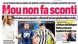 Prima Pagina, Corriere dello Sport: “Mou non fa sconti, Inter-Juve da scudetto”