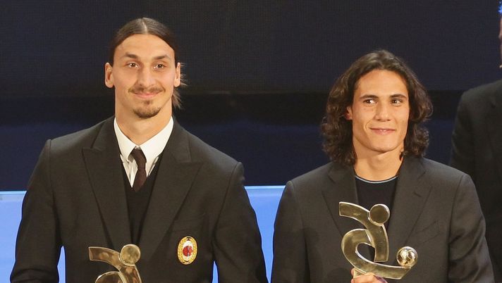 Zlatan Ibrahimovic e Edinson Cavani (credits: Getty Images9 