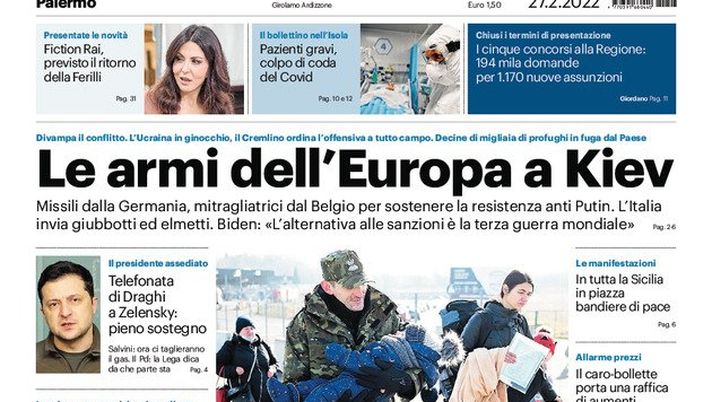 Prima Pagina, Giornale di Sicilia: “Stavolta Brunori non basta” - immagine 1