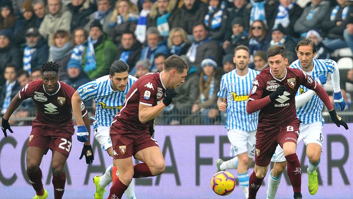 FERRARA, ITALY - FEBRUARY 03: Daniele Baselli of Torino FC in action during the Serie A match between SPAL and Torino FC at Stadio Paolo Mazza on February 03, 2019 in Ferrara, Italy. (Photo by Mario Carlini / Iguana Press/Getty Images) 
