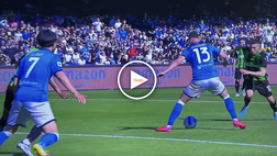VIDEO Napoli-Sassuolo 6-0, adesso il set è completo: firma Rrahmani