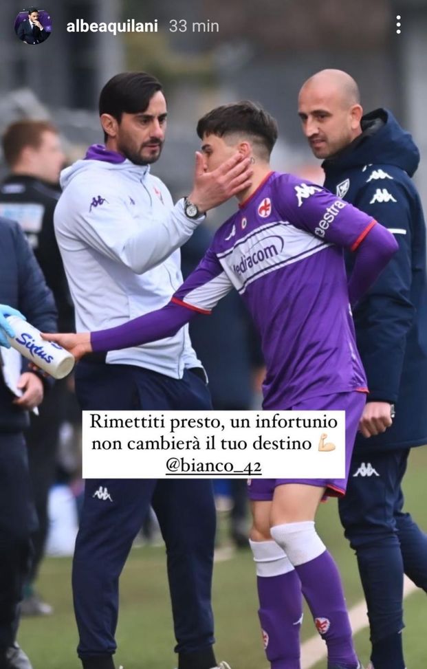 FOTO – Ecco il messaggio di Aquilani per Bianco: “Rimettiti presto”- immagine 2