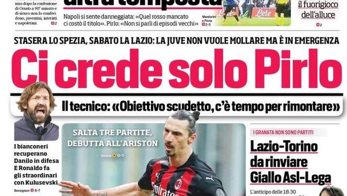 Il Corriere dello Sport, la prima pagina di oggi, martedì 2 marzo 2021 