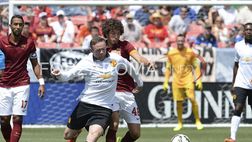 Manchester United-Roma 3-2: doppio Rooney e gol di Mata. Pjanic segna da 60 metri – VIDEO. In gol anche Totti – FOTO – VIDEO
