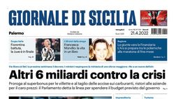 Prima Pagina, Giornale di Sicilia: “Altri 6 miliardi contro la crisi”