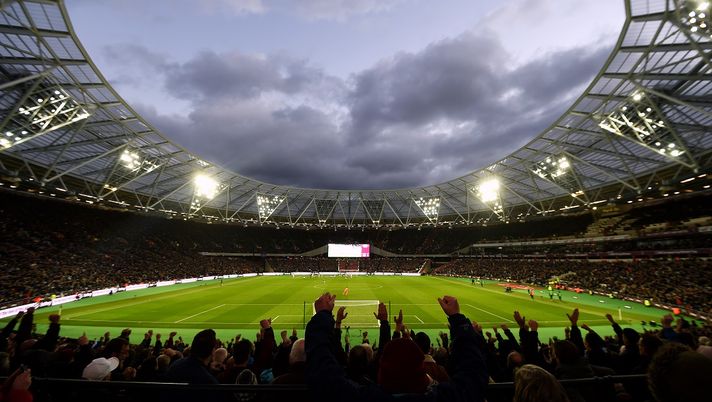 Londra: Vista dell'Olympic Stadium durante il match di Premier League tra West Ham United e Crystal Palace, 5 Ottobre 2019. Londra, Inghilterra. (Photo by Michael Regan/Getty Images) Londra: Vista dell'Olympic Stadium durante il match di Premier League tra West Ham United e Crystal Palace, 5 Ottobre 2019. Londra, Inghilterra. (Photo by Michael Regan/Getty Images)