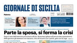 Prima Pagina, Giornale di Sicilia: “Parte la spesa, si ferma la crisi”