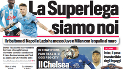 Prima Pagina, Corriere dello Sport: “La Superlega siamo noi. Inter, il peso insostenibile degli ingaggi”