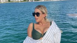 Wanda Nara si gode il mare in Turchia: forme da urlo per lady Icardi