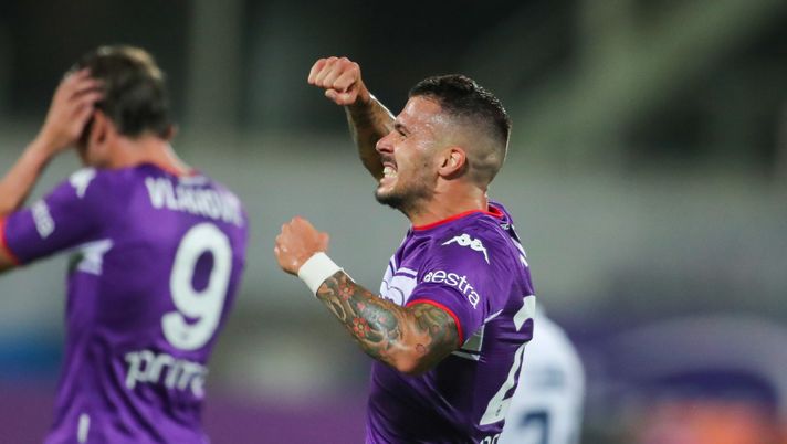 GERMOGLI PH: 13 AGOSTO 2021 FIRENZE STADIO ARTEMIO FRANCHI COPPA ITALIA FIORENTINA VS COSENZA NELLA FOTO VENUTI ESULTANZA 