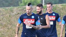 Napoli, allenamento pomeridiano: Milik in campo con Inisgne, Hysaj e Zielisnki |FOTO