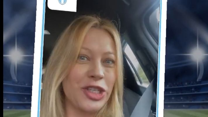 La Lazio vince e Anna Falchi celebra... La Lazio vince e Anna Falchi celebra...