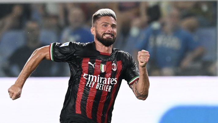 Olivier Giroud (attaccante AC Milan), qui durante Sampdoria-Milan 1-2 (Serie A 2022-2023) | News (Getty Images) Olivier Giroud AC Milan Sampdoria-Milan 1-2 Serie A 2022-2023
