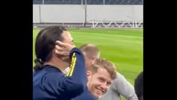 VIDEO/ Ibrahimovic, che risate! Prende in giro l’esultanza di suo figlio
