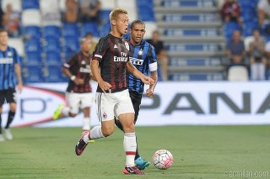 Honda in azione, fonte foto acmilan.com Honda in azione, fonte foto acmilan.com