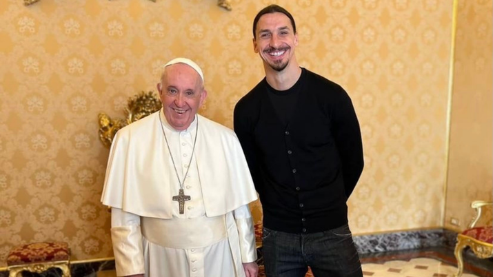 Zlatan Ibrahimovic e Papa Francesco