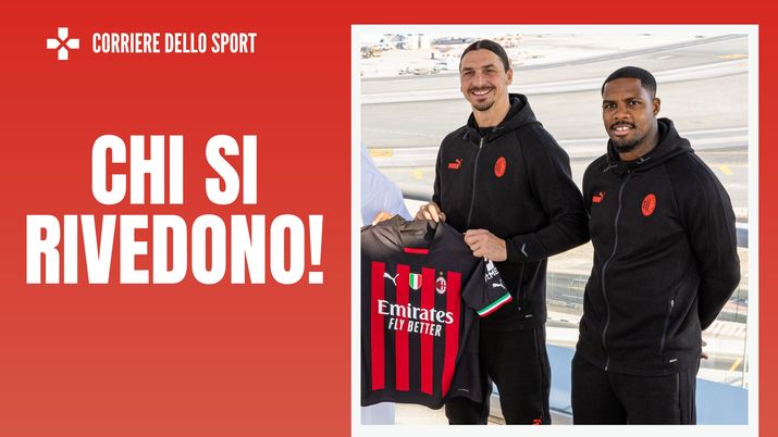 Zlatan Ibrahimovic e Mike Maignan, calciatori del Milan (getty images)