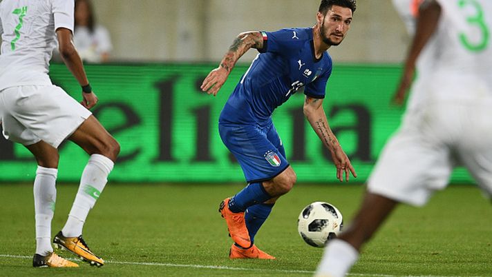 ST GALLEN, SWITZERLAND - MAY 28:  Matteo Politano of Italy in action during the International Friendly match between Saudi Arabia and Italy on May 28, 2018 in St Gallen, Switzerland.  (Photo by Claudio Villa/Getty Images) 