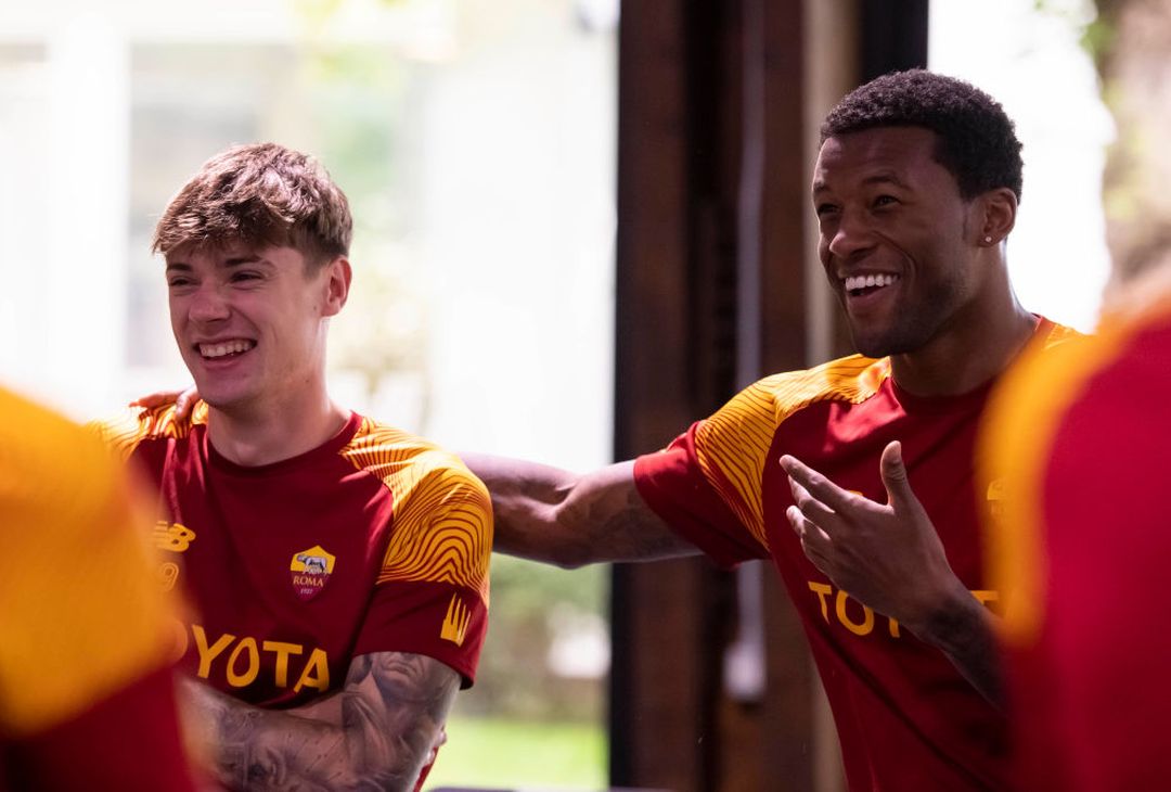 Roma, allenamento a Trigoria: si rivede anche Llorente – FOTO GALLERY - immagine 32